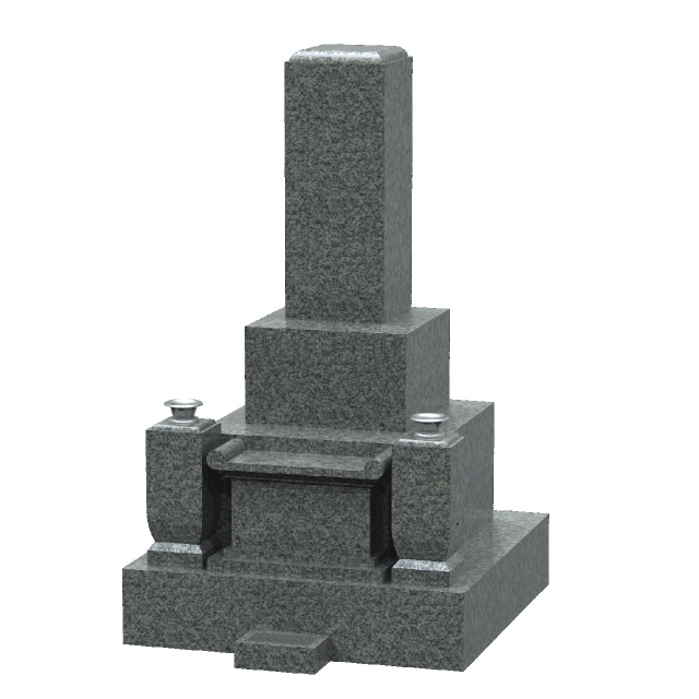 広島型墓石 八寸三重台